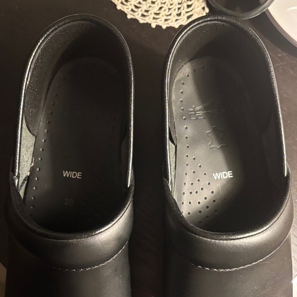 Dansko Black Leather Clogs - Picture 2 of 8